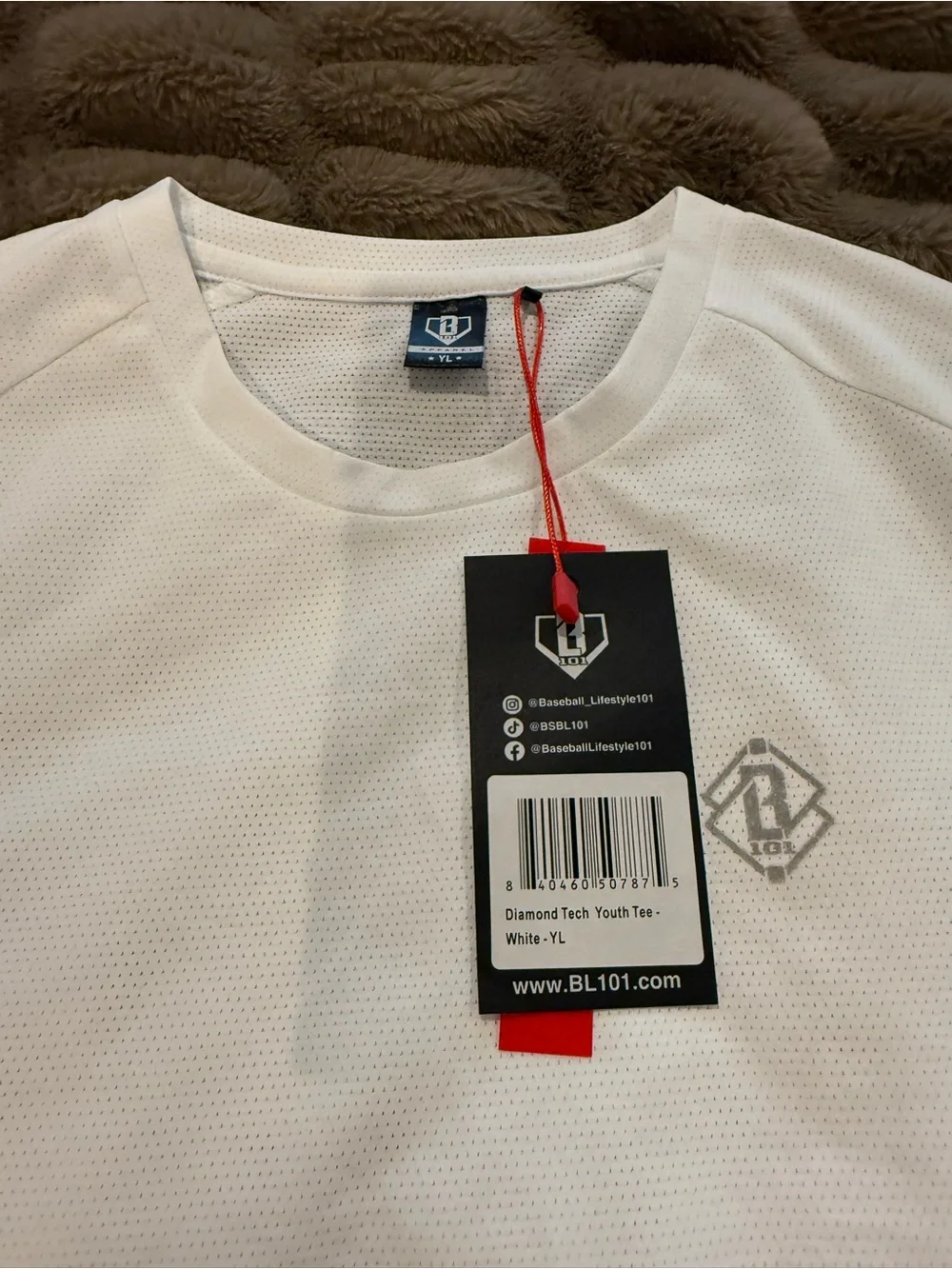 Baseball Lifestyle 101 Diamond Tech Youth Tee - youth large